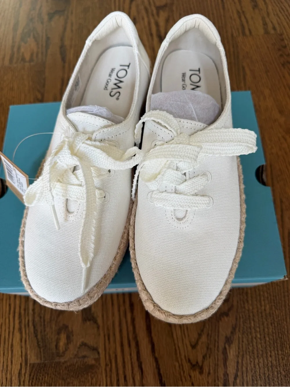 TOMS Valencia Lace-Up Platform Espadrille